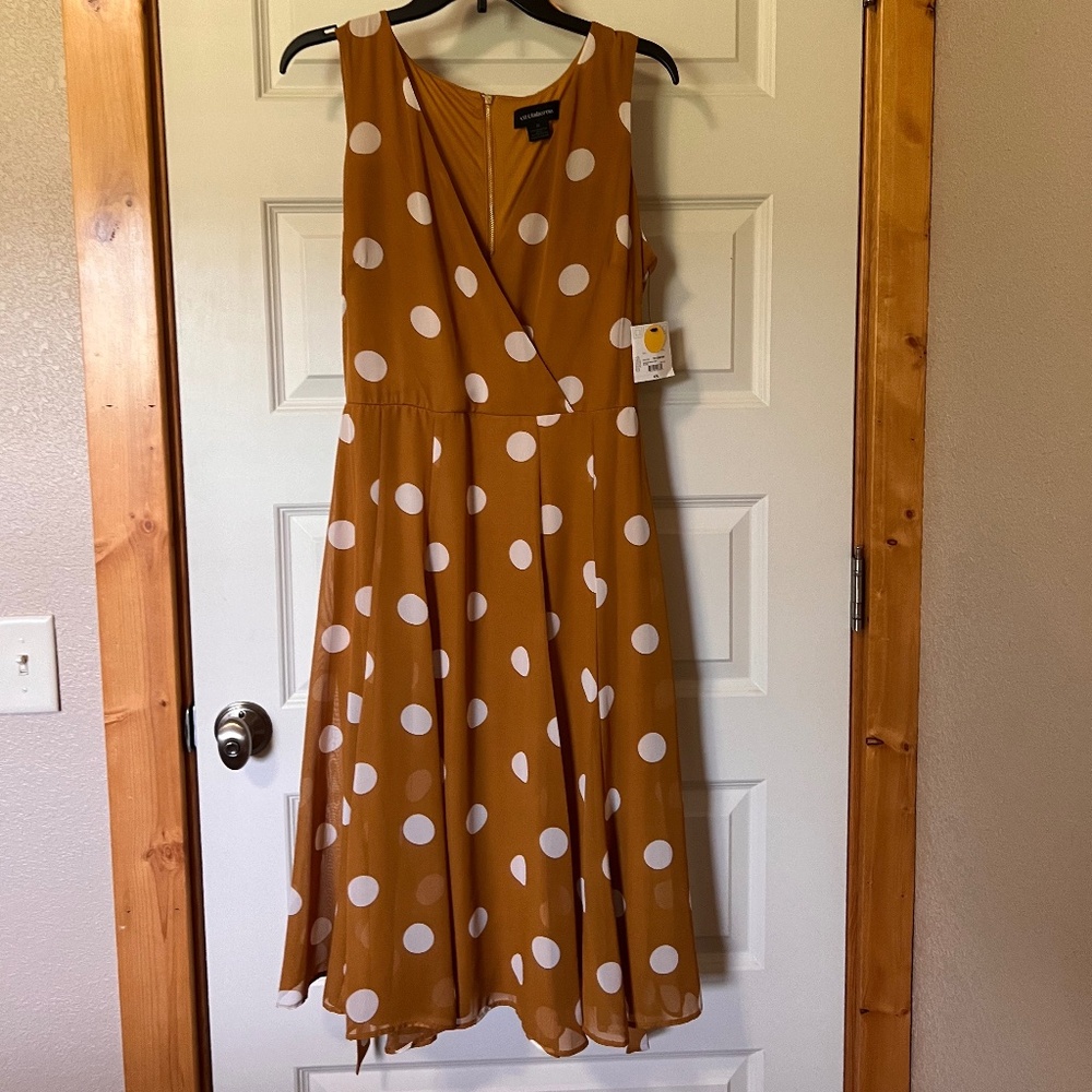 Liz Claiborne Polka Dot Dress - New with Tags